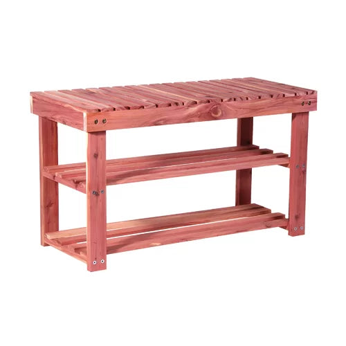 Plevna Shoe Wood Storage Bench Ideal for Entryways, Mudrooms, Guest Rooms, Or Closets. The Shoe Storage Bench