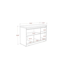 White Gloss Kistner 46.81'' Wide Server Concealed Shelving Provides Ample Storage