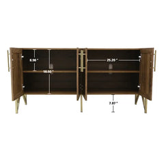 Mehpare Entertainment Center for TVs up to 65" Storage Space with An Adjustable Shelf