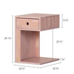 1 Drawer Nightstand open space at the bottom of this Scandinavian Style Perfect for Organize