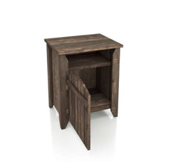 Rustic Oak 20-inch 1-shelf Side Table Great for Living Room Bedroom