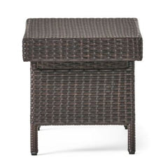 Outdoor Wicker Adjustable Folding Table - Brown Great Addition to your Patio Decor with this Outdoor Folding Wicker Table