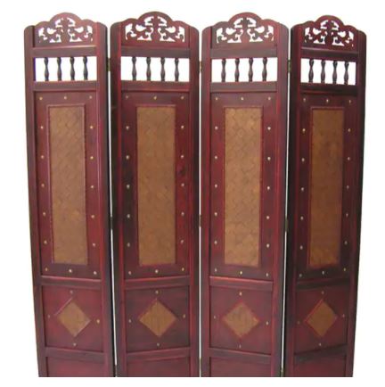 Room Divider Screen 4-panel Wooden Frame An Ideal Way to Add Distinctive Style to your Home Without this Unique Divider Will Lend A Rustic