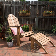 Gavil Teak Adirondack Ottoman Perfect Complement to your Adirondack Chair