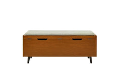 100% Polyester Versatile Use Upholstered Seat Storage Bench