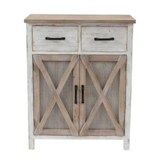 Rustic Wood Barn Farmhouse style Door Storage Cabinet