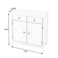 Natural 30'' Tall 2 - Door Accent Cabinet Great Addition in An Entryway, Hallway, or Living Room