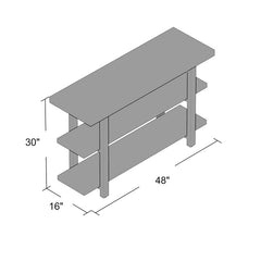 48'' Solid Wood Console Table Elegantly Display your Favorite Decor and Add Rustic Charm to your Space