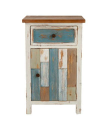 Rustic Multi-Color Accent End Table and Nightstand Elevate the Art of Rustic Farmhouse