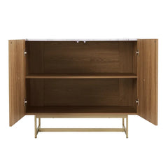 39.37'' Wide Sideboard Adjustable Shelves Brings Ample Storage Mid-Century Modern