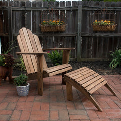 Gavil Teak Adirondack Ottoman Perfect Complement to your Adirondack Chair