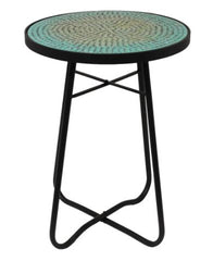 Round Patio Side Accent Table Give Any Indoor or Outdoor Space A Charming Touch