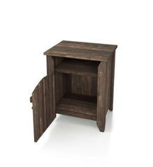 Rustic Oak 20-inch 1-shelf Side Table Great for Living Room Bedroom