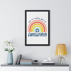 Personalised You are nothing short of amazing... pastel rainbow Quote Picture Frame - Picture Frame - Gift Frame - Frame