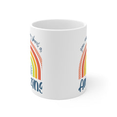 Personalised You are nothing short of amazing... pastel rainbow Quote Mug - Coffee Mug - Gift Mug - Cup Mug 11oz