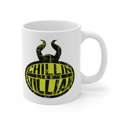 Chillin Like A Villian Mug, Funny Coffee Mug, Halloween Mug, Villians, Gift Friend, Ursula, Cruela, Malificent, Evil Queen, Bad Guys