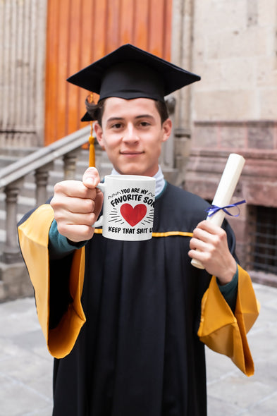 You Are My Favorite Son Keep That Shit Up, Funny Mug For Son, Son Coffee Mug, Long Distance, No 1 Son, Christmas, Birthday, Cuss Mug