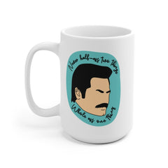 Parks And Recreation, Parks And Rec, Ron Swanson, Leslie Knope, Parks and Recreation Mug, Ron Swanson Mug, Ron Swanson Quote, Funny Mug