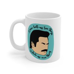 Parks And Recreation, Parks And Rec, Ron Swanson, Leslie Knope, Parks and Recreation Mug, Ron Swanson Mug, Ron Swanson Quote, Funny Mug