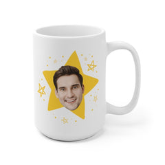 The Office Tv Show, The Office Tv Show Gifts, Office Star Mug, The Office Face Mug, The Office Mug, The Office Star Face,  Ceramic Mug