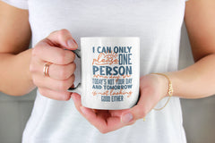 I can only please Quote Geometric Mug Cup White Ceramic Mug