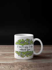 Personalised Will you be my Bridesmaid Mug with Greenery Eucalyptus Botanical Detail - Tea Mug - Coffee Mug - Bridesmaid Proposal Mug