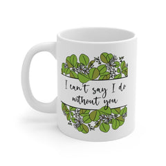 Personalised Will you be my Bridesmaid Mug with Greenery Eucalyptus Botanical Detail - Tea Mug - Coffee Mug - Bridesmaid Proposal Mug