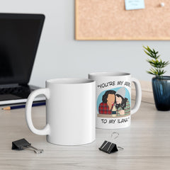 You're the Abbi to my Ilana - You're the Ilana to my Abbi - Broad City TV Show - Best Friends - Color Accent  Mug 11oz