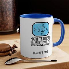 Math Teacher Travel Cup - Funny Teacher Appreciation Gift - Smooth Printed Design 11oz Accent Mug