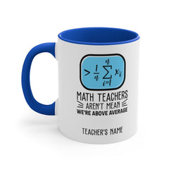 Math Teacher Travel Cup - Funny Teacher Appreciation Gift - Smooth Printed Design 11oz Accent Mug