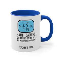 Math Teacher Travel Cup - Funny Teacher Appreciation Gift - Smooth Printed Design 11oz Accent Mug