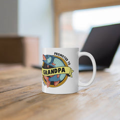 Promoted to Grandpa Coffee Mug New Grandpa Gift Pregnancy Reveal Mug Baby Announcement Gift New Grandfather Gift Grandpa Mug 11oz