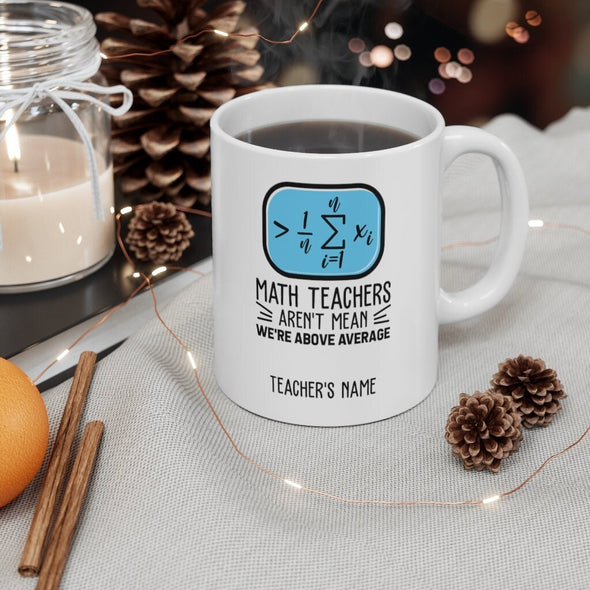 Math Teacher Travel Cup - Funny Teacher Appreciation Gift - 20 oz Travel Mug - Smooth Printed Design Mug 11oz