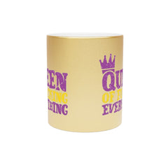 Queen of Fucking Everything - Metallic Mug (Silver / Gold)