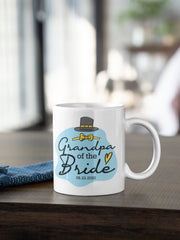 Grandparents of the Bride Gift - Personalized Wedding Mug Set- Ceramic Coffee Cups Available in Two Sizes Mug 11oz