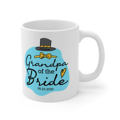 Grandparents of the Bride Gift - Personalized Wedding Mug Set- Ceramic Coffee Cups Available in Two Sizes Mug 11oz