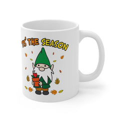 Fall Gnome Coffee Mug - Just Because Gift for Friend - Smooth Printed Design on Both Sides - Dishwasher Safe Mug 11oz