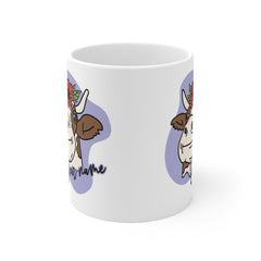 Personalized Cow Mug for Women - Peeking Cow Coffee Mug - Cute Gift for Cow Lovers - Design Printed on Both Sides Mug 11oz