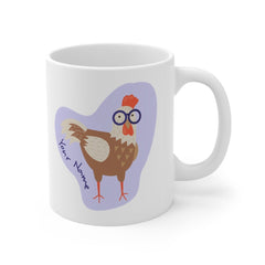 Personalized Mug - Crazy Chicken Lady Coffee Mug - Birthday Gift for Mom - Ceramic Coffee Cup - Smooth Printed Design Mug 11oz