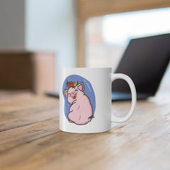 Cute Pig Gift for Women - Birthday Gift Idea for Her - Pig Lover Gifts - Can Be Personalized Mug 11oz