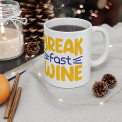 Breakfast Wine Coffee Mug - Funny mug, Custom mug, Mug Gift, Caffeine, Best Friend gift, Stocking stuffer, Birthday,  Mug 11oz