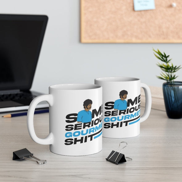 Some Serious Gourmet Shit - Pulp Fiction Movie - Color Accent Mug - Metallic Glitter Mug - 11oz