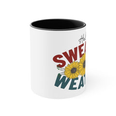 Hello Sweater Weather Coffee Mug - Autumn Cups - Fall Lover Gifts For Women - Smooth Printed Design On Both Sides - Dishwasher Safe