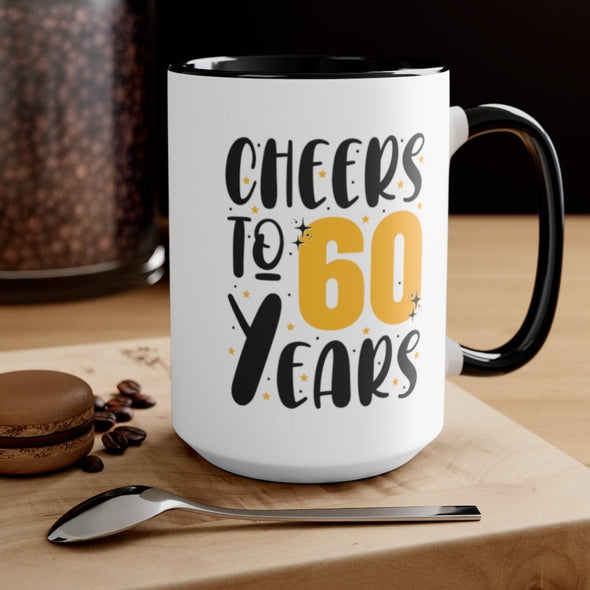 Cheers to 60 years wine tumbler 60th birthday gifts for friend - smooth printed design