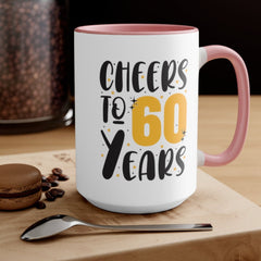 Cheers to 60 years wine tumbler 60th birthday gifts for friend - smooth printed design