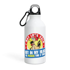 Oregon Sport Bottle Funny Sayings - Coworker Gift - I May Look Calm - Smooth Printed Design - Dishwasher Safe