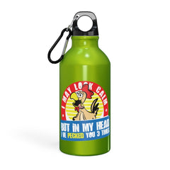 Oregon Sport Bottle Funny Sayings - Coworker Gift - I May Look Calm - Smooth Printed Design - Dishwasher Safe