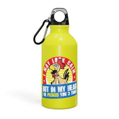 Oregon Sport Bottle Funny Sayings - Coworker Gift - I May Look Calm - Smooth Printed Design - Dishwasher Safe