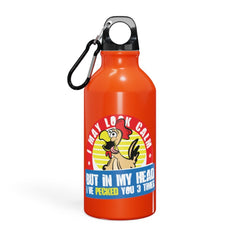 Oregon Sport Bottle Funny Sayings - Coworker Gift - I May Look Calm - Smooth Printed Design - Dishwasher Safe