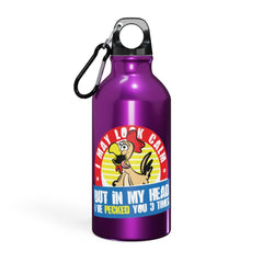 Oregon Sport Bottle Funny Sayings - Coworker Gift - I May Look Calm - Smooth Printed Design - Dishwasher Safe